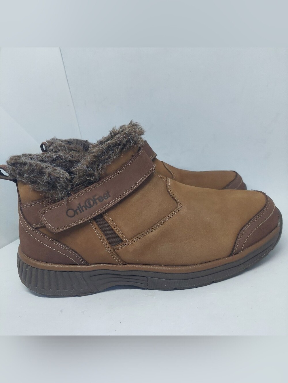 Orthofeet Siena 792 Ankle Boots Womens Size 9 2E X-Wide Orthopedic Brown Shoes